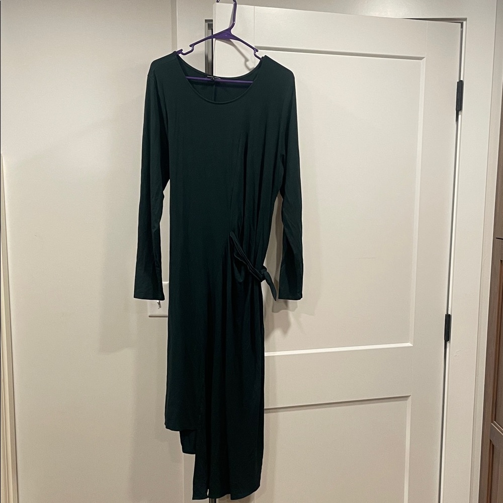 Universal Standard forest green  Long Sleeve Dress